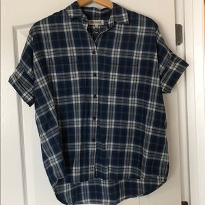 Madewell plaid button down shirt